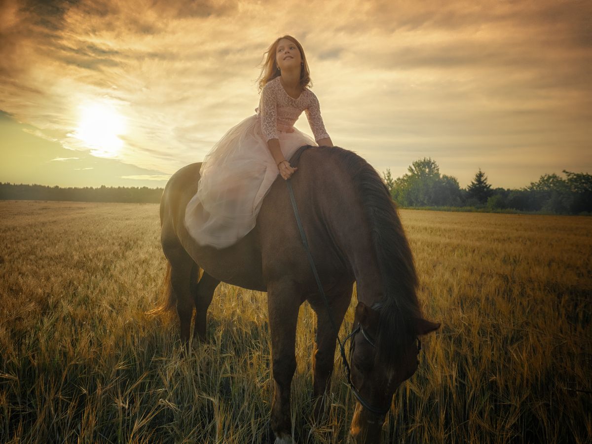 Девочка на лошади | фотограф Калинин Роман